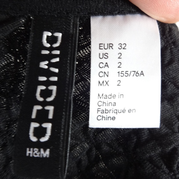 H&M Dresses Hm Divided Black Dress Size 2 Poshmark